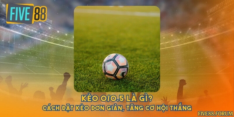 Kèo 0/0.5 là gì? Cách đặt kèo đơn giản, tăng cơ hội thắng